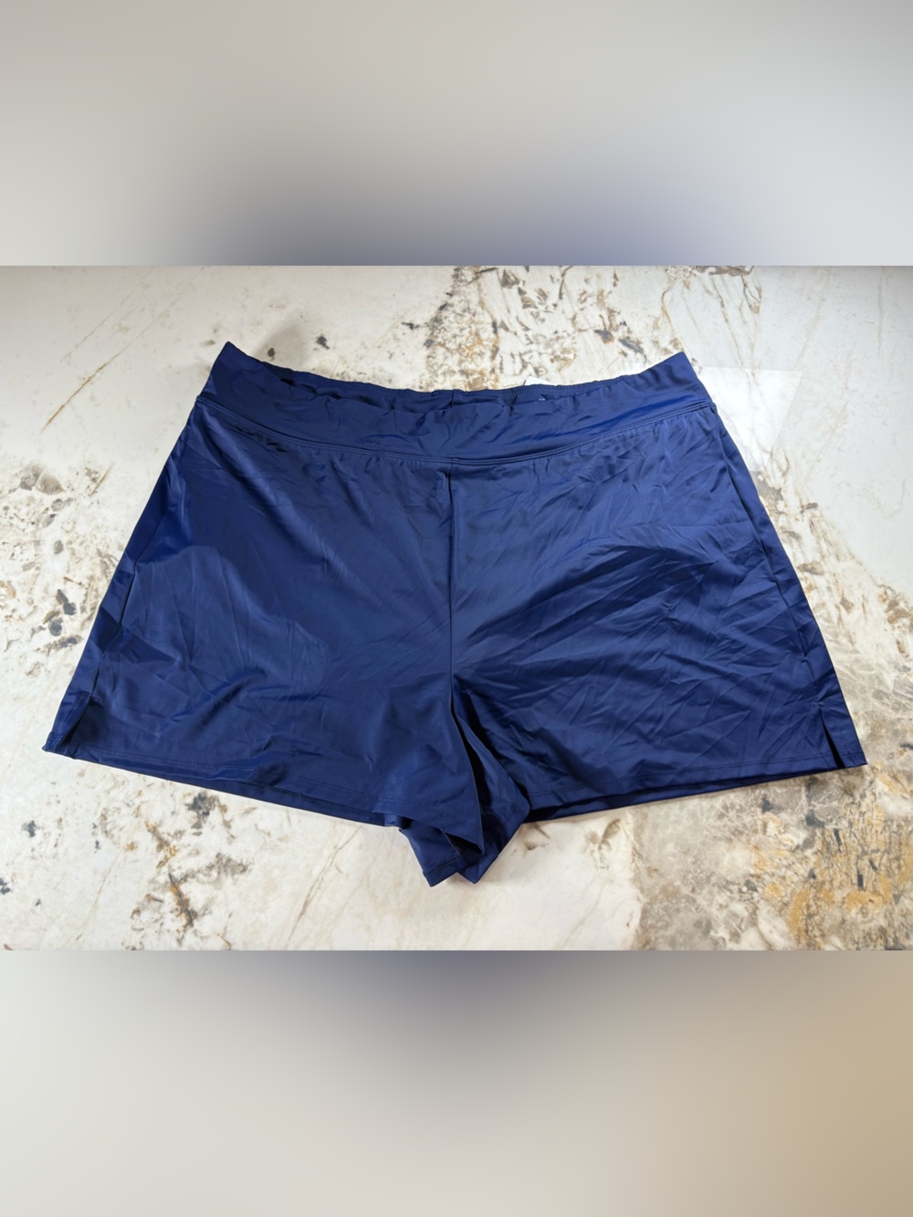 Women's Navy Performance Athletic Shorts